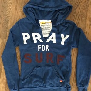 Aviator Nation Pullover Hoodie Pray For Surf